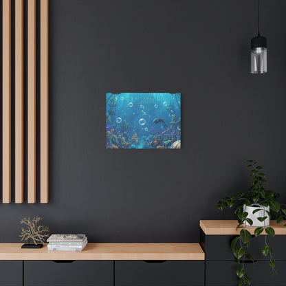 Harbor of Tides | Nautical & Underwater Canvas Poster | Horizontal Wall Art