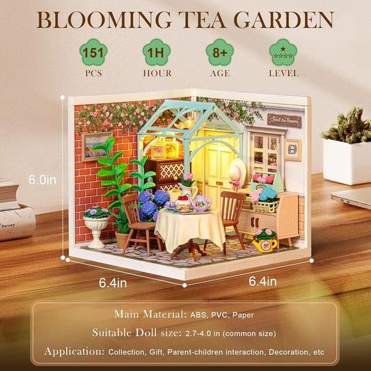 Robotime | Rolife | Super Creator Series | Blooming Tea Garden | Miniature & DIY Model Kits