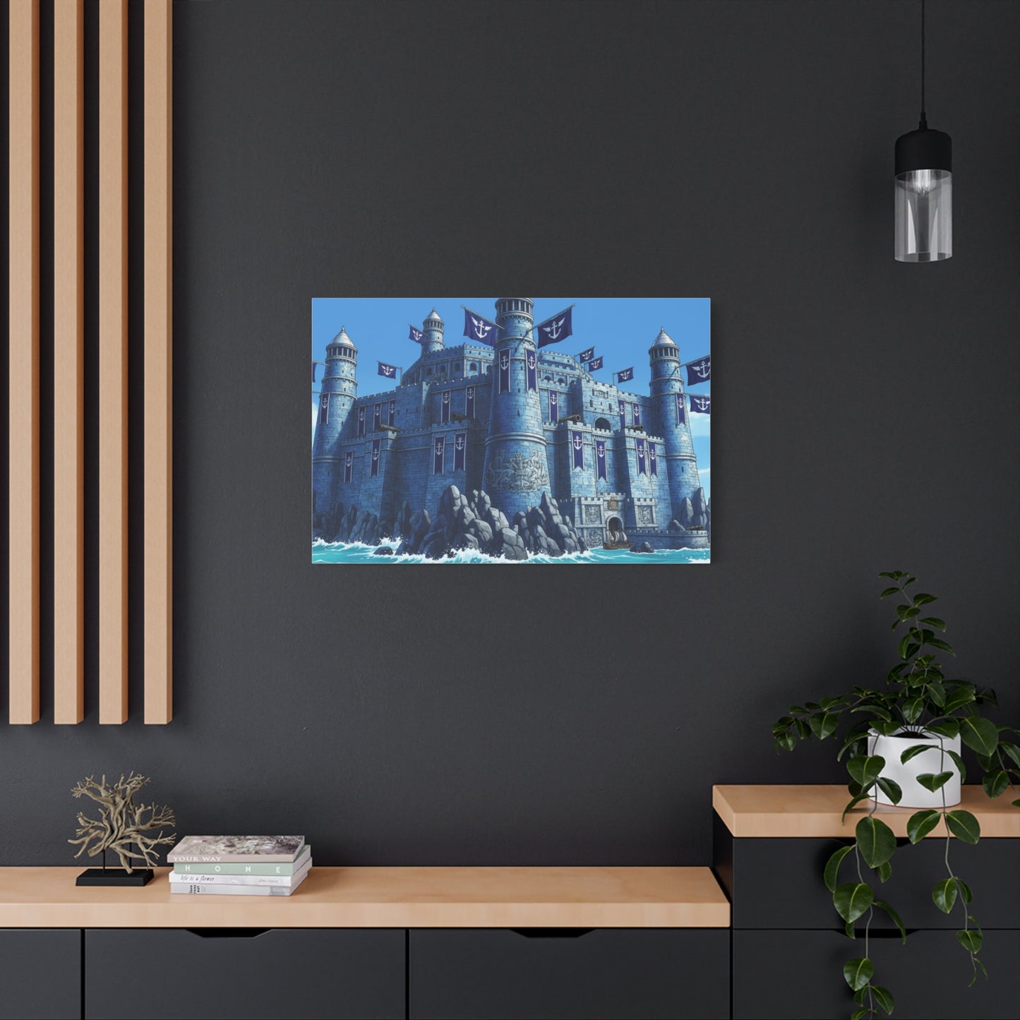 One Piece-Inspired | Marine Fortress Canvas Poster | Horizontal Wall Art
