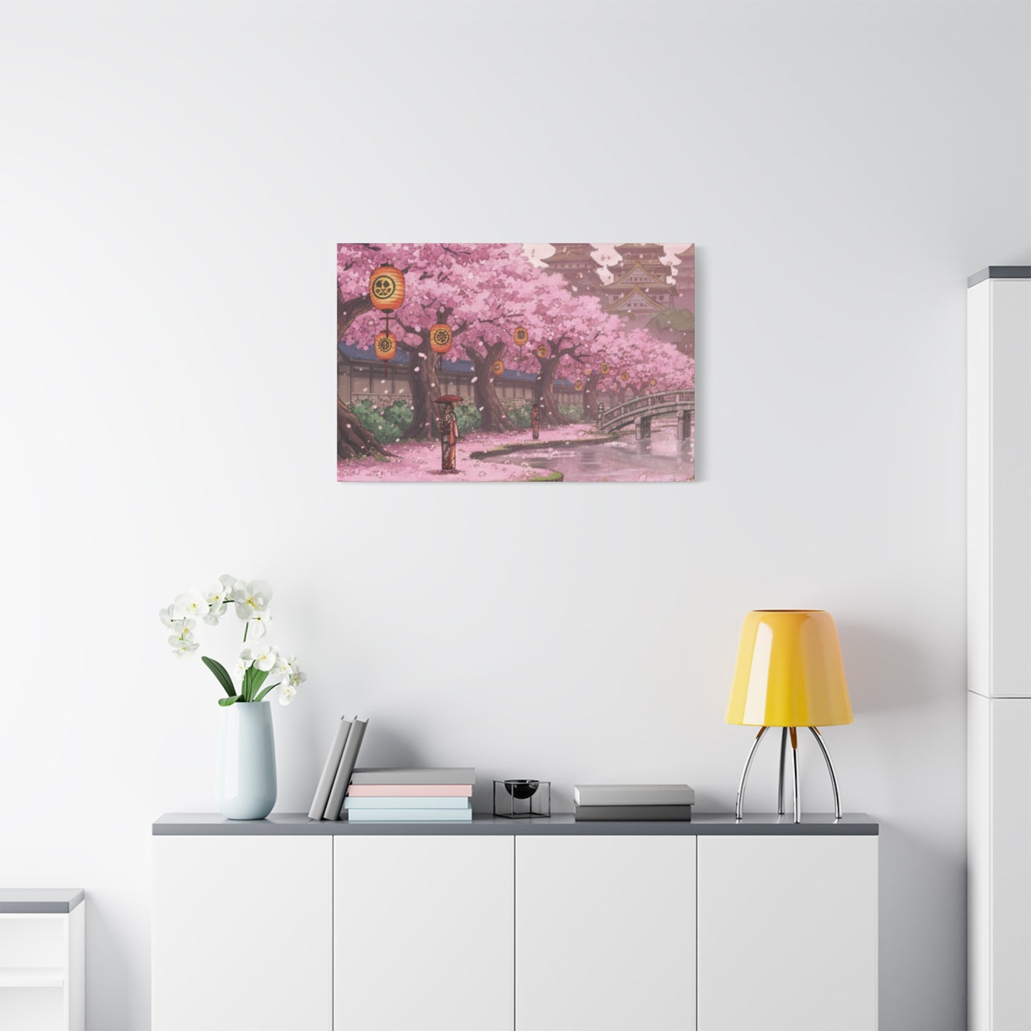One Piece-Inspired | Wano Blossom Grove Canvas Poster | Horizontal Wall Art