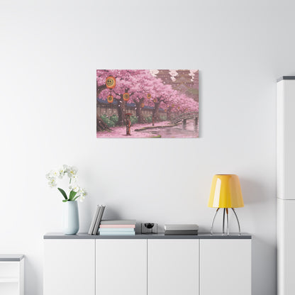 One Piece-Inspired | Wano Blossom Grove Canvas Poster | Horizontal Wall Art