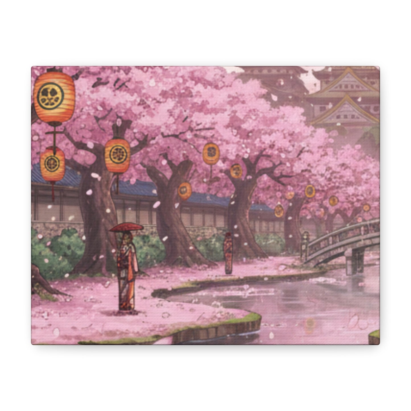 One Piece-Inspired | Wano Blossom Grove Canvas Poster | Horizontal Wall Art