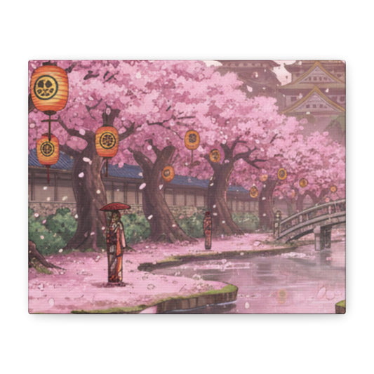 One Piece-Inspired | Wano Blossom Grove Canvas Poster | Horizontal Wall Art