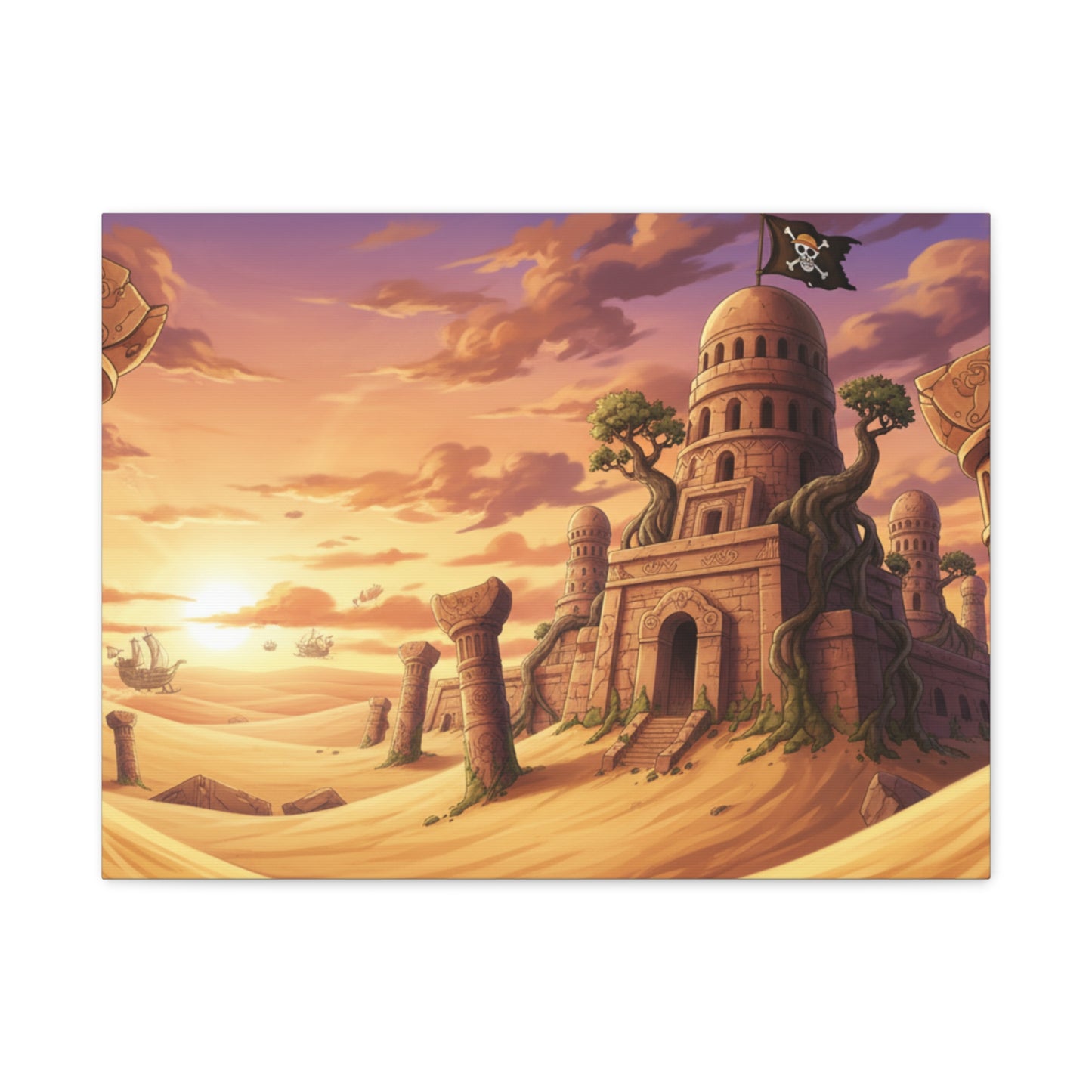 Desert Kingdom | Anime-Inspired Canvas Poster | Horizontal Wall Art