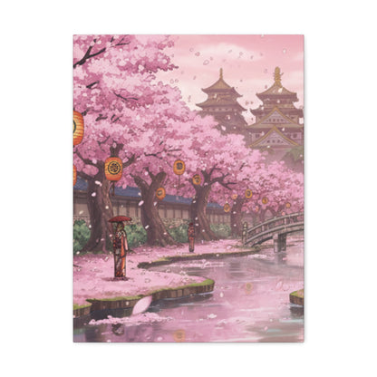 One Piece-Inspired | Wano Blossom Grove Canvas Poster | Vertical Wall Art