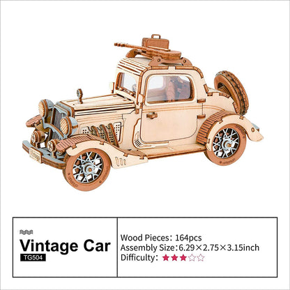 Robotime | Rolife | Vintage Car Model | Hobby Kits & DIY Collectibles | 3D Assemble Kits