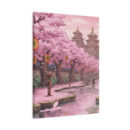 One Piece-Inspired | Wano Blossom Grove Canvas Poster | Vertical Wall Art