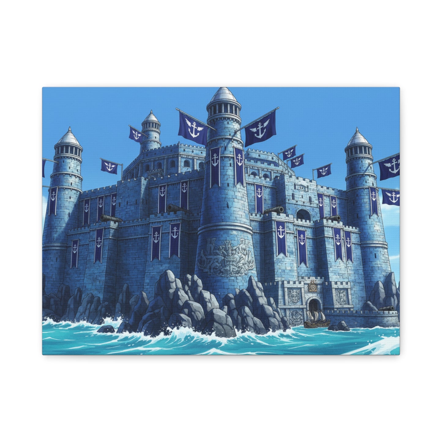 One Piece-Inspired | Marine Fortress Canvas Poster | Horizontal Wall Art