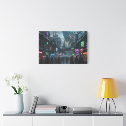 One Piece-Inspired | Punk Cyber Market Canvas Poster | Vertical & Horizontal Wall Art