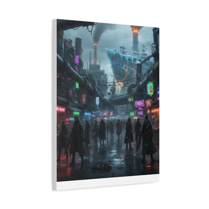 One Piece-Inspired | Punk Cyber Market Canvas Poster | Vertical & Horizontal Wall Art
