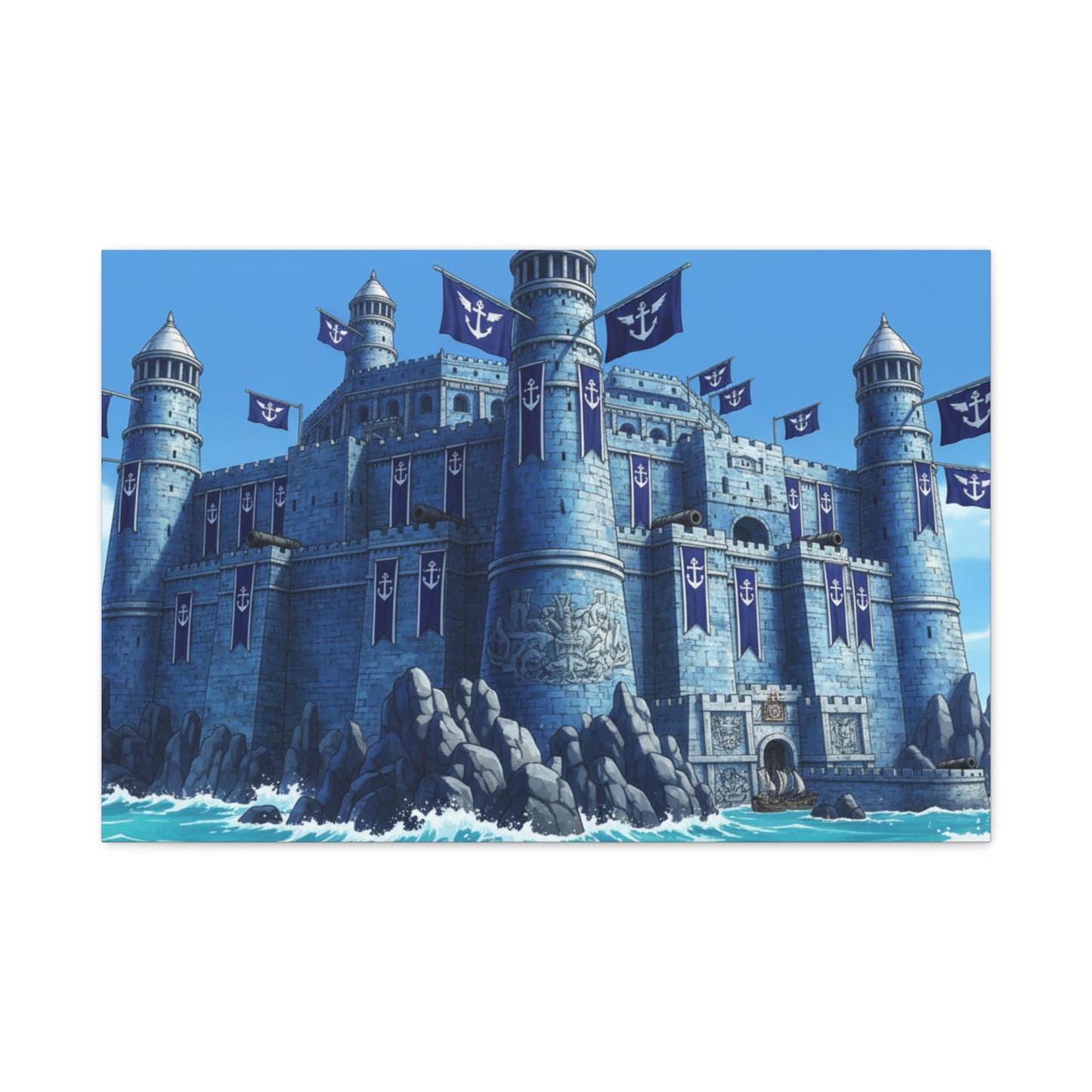 One Piece-Inspired | Marine Fortress Canvas Poster | Horizontal Wall Art