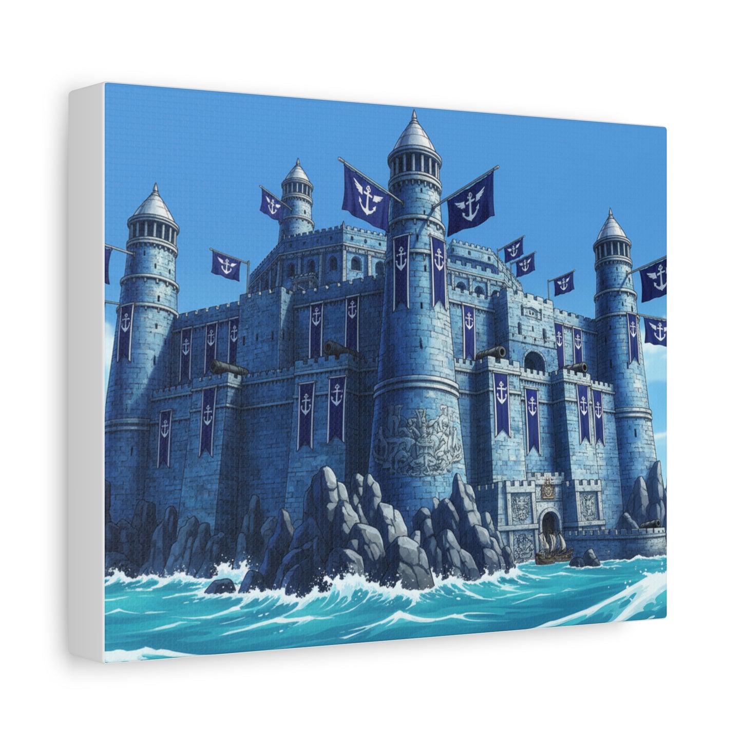 One Piece-Inspired | Marine Fortress Canvas Poster | Horizontal Wall Art