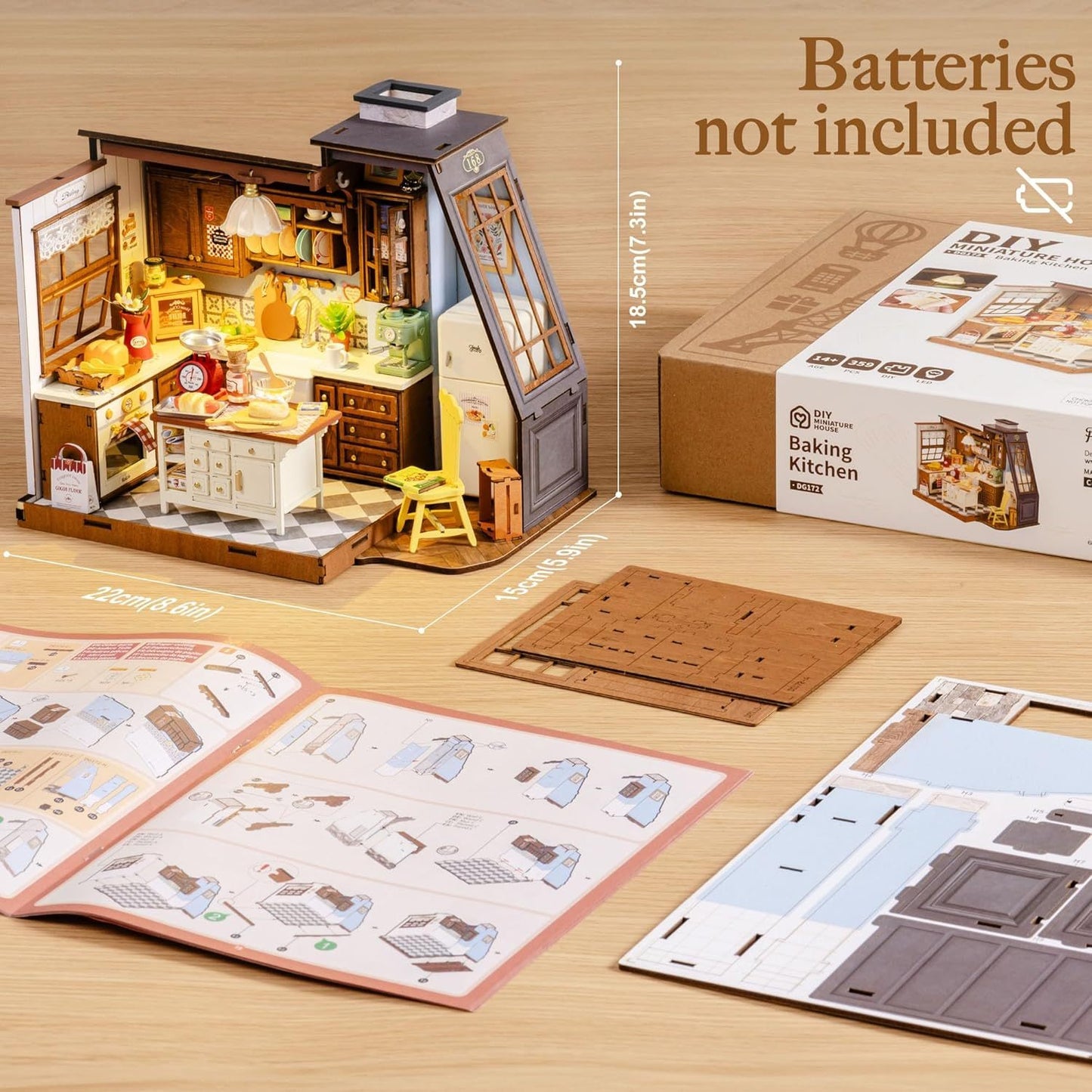 Robotime | Rolife | Miniature House | Baking Kitchen | Miniature & DIY Model Kits