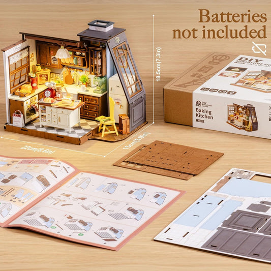 Robotime | Rolife | Miniature House | Baking Kitchen | Miniature & DIY Model Kits