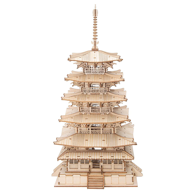 Robotime | Rolife | Five-storied Pagoda | Hobby Kits & DIY Collectibles | 3D Assemble Kits