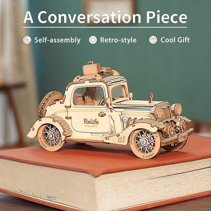 Robotime | Rolife | Vintage Car Model | Hobby Kits & DIY Collectibles | 3D Assemble Kits