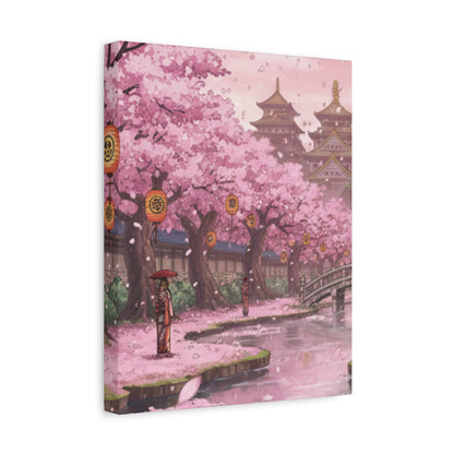 One Piece-Inspired | Wano Blossom Grove Canvas Poster | Vertical Wall Art