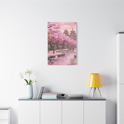One Piece-Inspired | Wano Blossom Grove Canvas Poster | Vertical Wall Art
