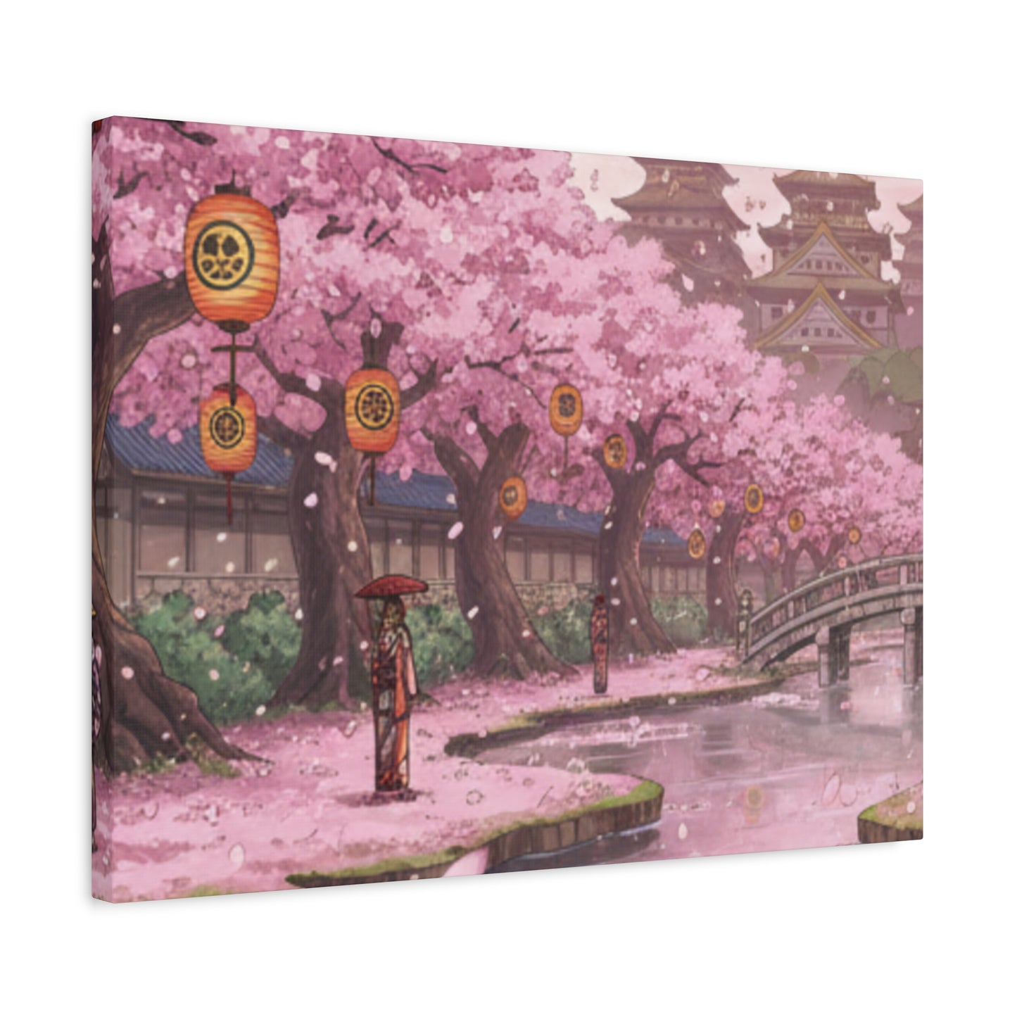 One Piece-Inspired | Wano Blossom Grove Canvas Poster | Horizontal Wall Art