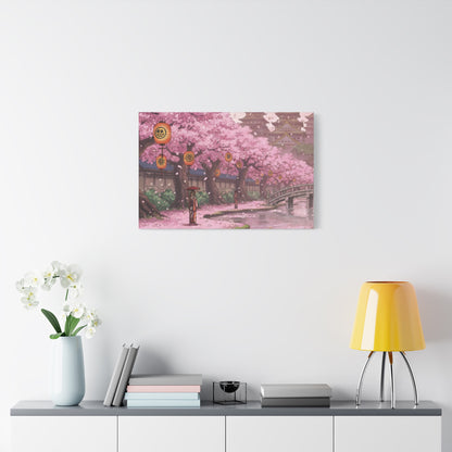 One Piece-Inspired | Wano Blossom Grove Canvas Poster | Horizontal Wall Art