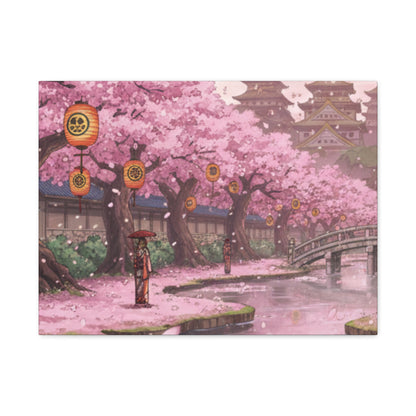 One Piece-Inspired | Wano Blossom Grove Canvas Poster | Horizontal Wall Art