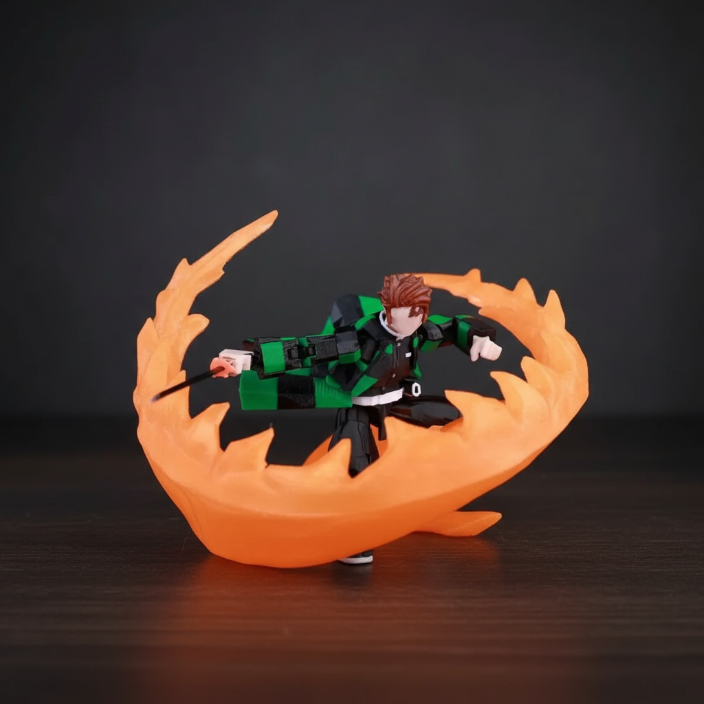 Demon Slayer | Tanjiro Kamado | Anime | 3D Printed Figure Set