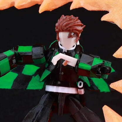 Demon Slayer | Tanjiro Kamado | Anime | 3D Printed Figure Set