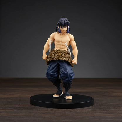 Animated character figurine on a black base with a white background