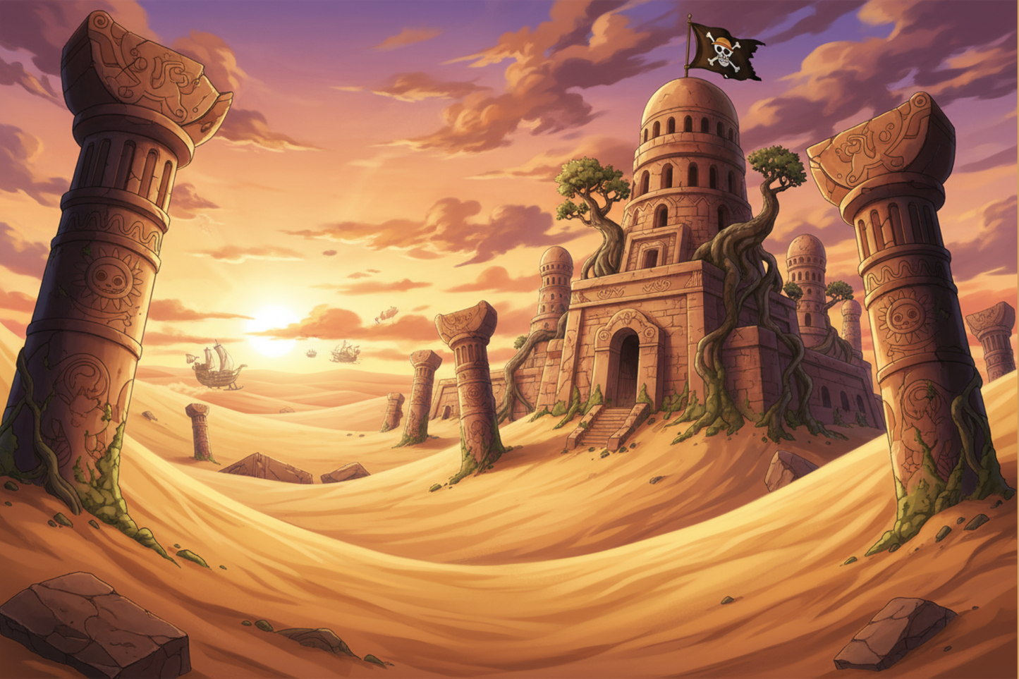 One Piece-Inspired Digital Backdrops | 4×6, 5×7, 8×10 | PNG & PDF