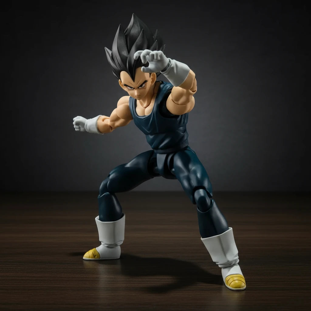 Action figure in a dynamic pose on a dark background