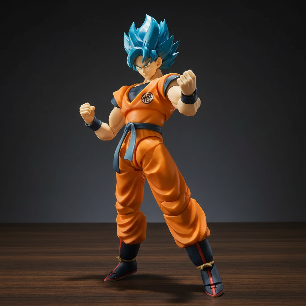 Dragon Ball | Super Saiyan Son Blue Goku | Anime | Articulated Action Figure