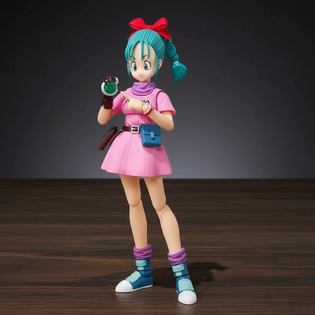 Dragon Ball Z | Pink Bulma | Anime | Articulated Action Figure
