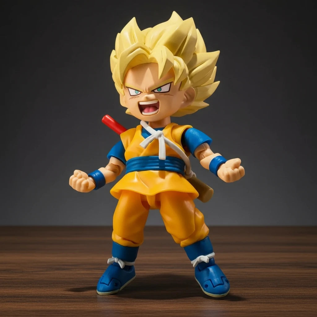 Dragon Ball Z | Mini Super Saiyan Son Goku | Anime | Articulated Action Figure