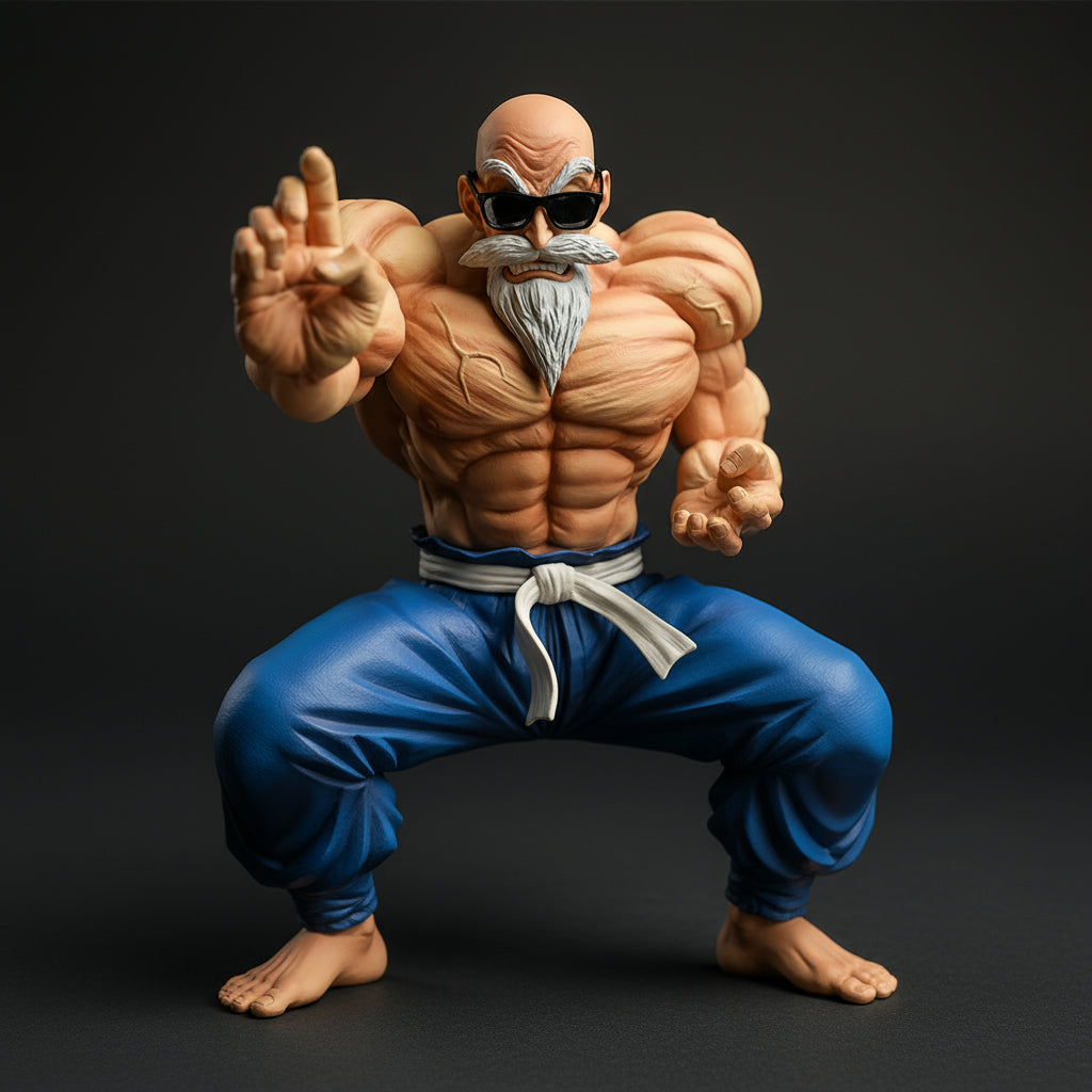 Muscular figure with sunglasses and a beard, making a peace sign, with 'Jimmy Toys Store' logo.