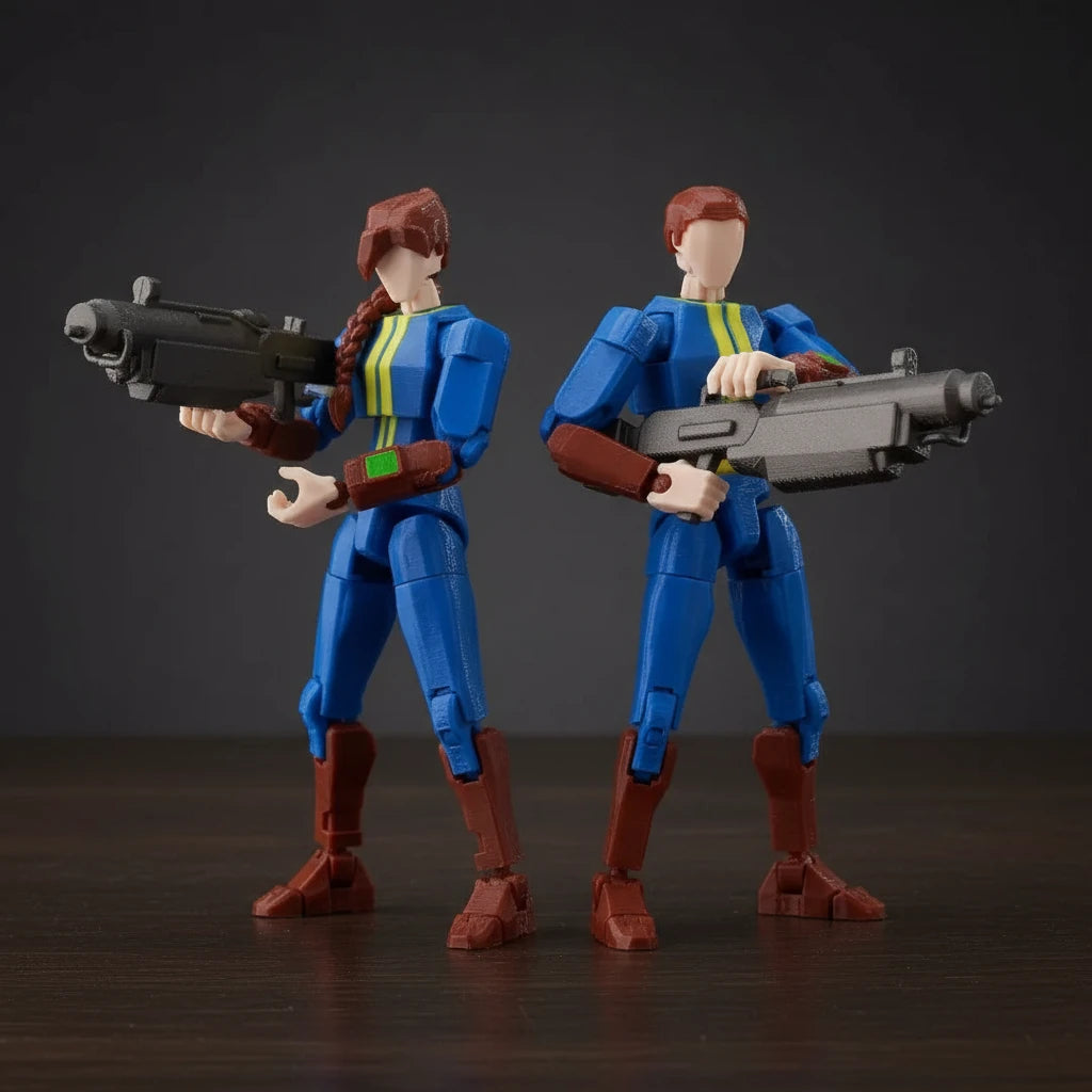Fallout | Nate & Nora | Gaming | 3D Printed Figure Set