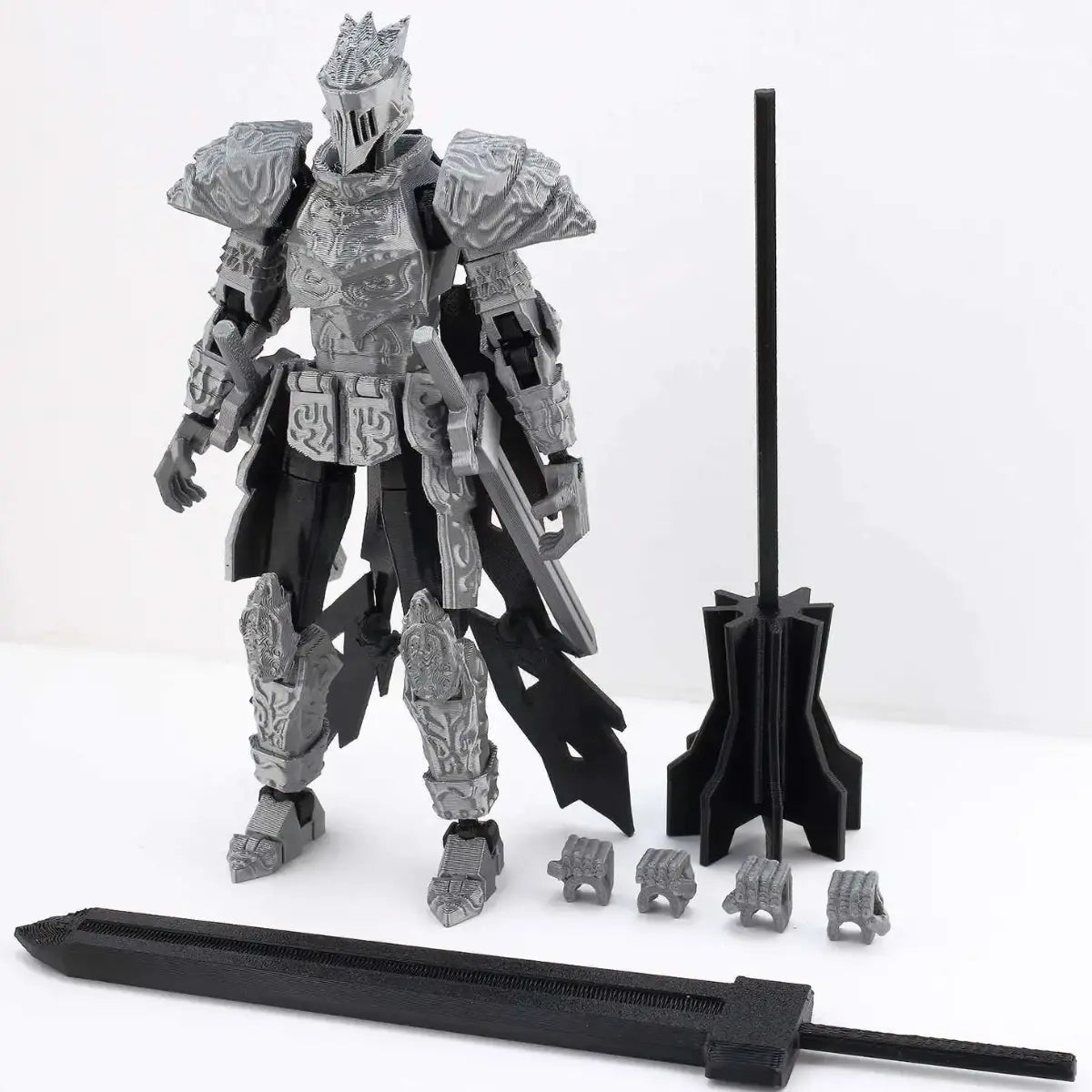 Fantasy Knights | GhostKnight, PatternKnight & PlainKnight | 3D Printed Gaming Figure Set