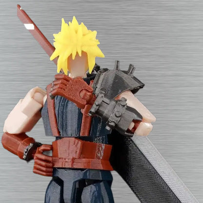 Final Fantasy VII | Cloud Strife | 3D Printed Anime Figure