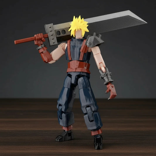 Final Fantasy VII | Cloud Strife | 3D Printed Anime Figure