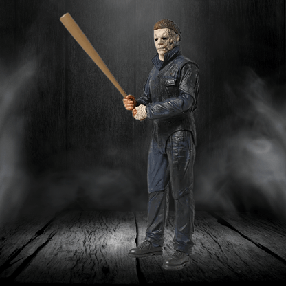 Character holding a baseball bat in a dark, smoky setting