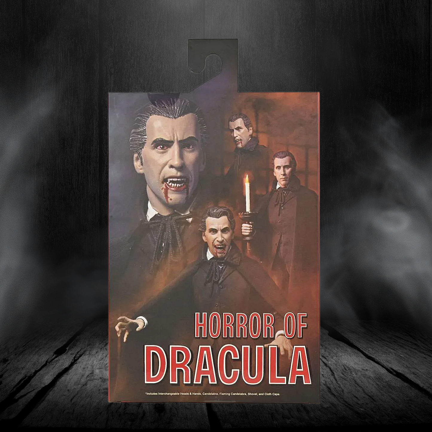Poster for 'Horror of Dracula' with a dark, gothic theme.
