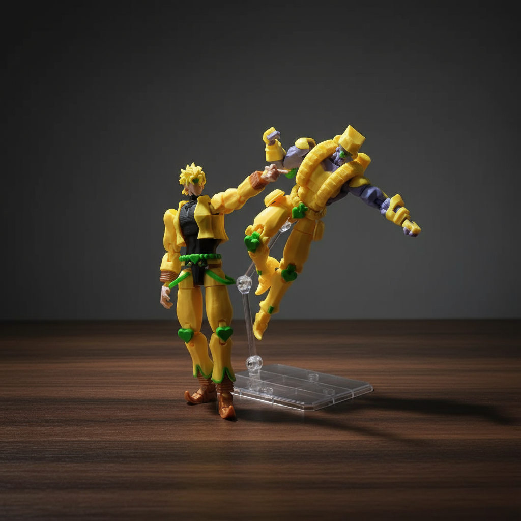 JoJo’s Bizarre Adventure | Dio Brando & The World | Anime | 3D Printed Figure Set
