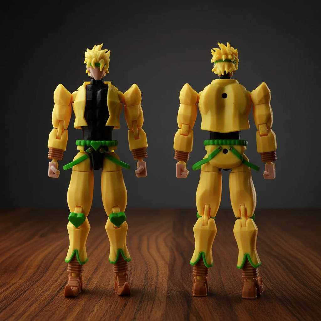 JoJo’s Bizarre Adventure | Dio Brando & The World | Anime | 3D Printed Figure Set