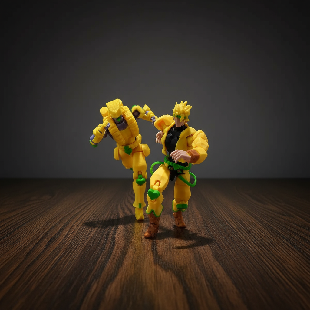 JoJo’s Bizarre Adventure | Dio Brando & The World | Anime | 3D Printed Figure Set