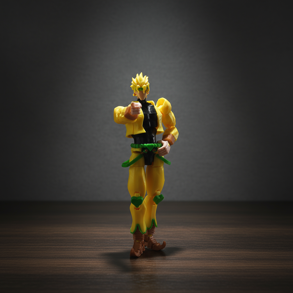JoJo’s Bizarre Adventure | Dio Brando & The World | Anime | 3D Printed Figure Set