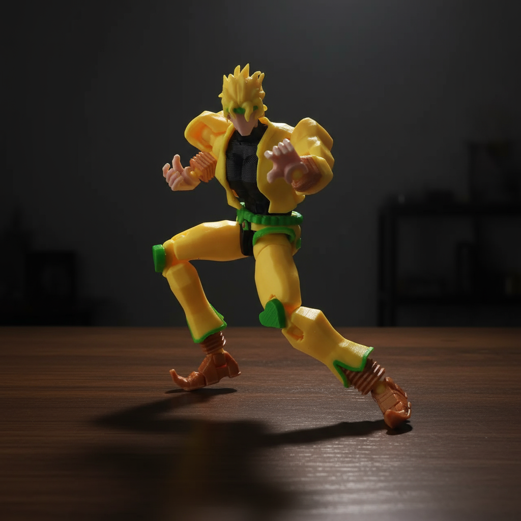 JoJo’s Bizarre Adventure | Dio Brando & The World | Anime | 3D Printed Figure Set