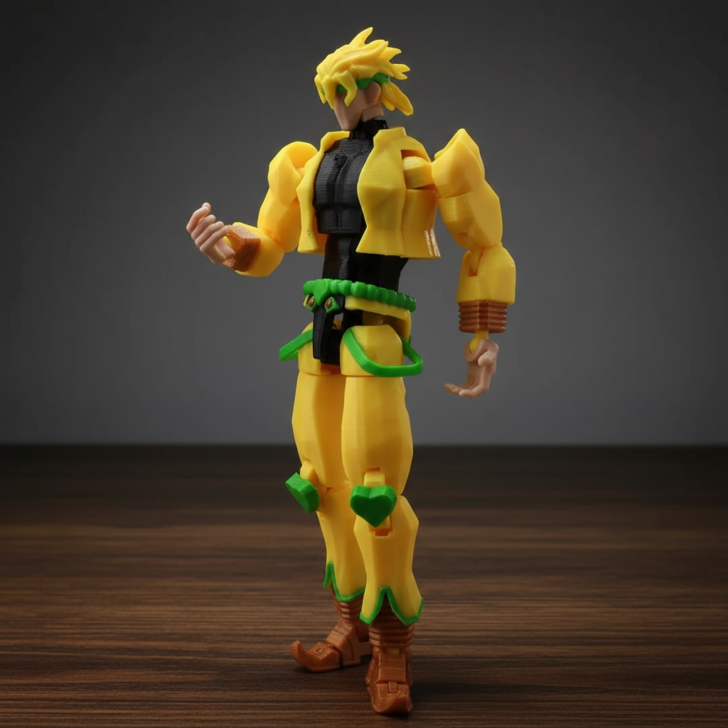 JoJo’s Bizarre Adventure | Dio Brando & The World | Anime | 3D Printed Figure Set