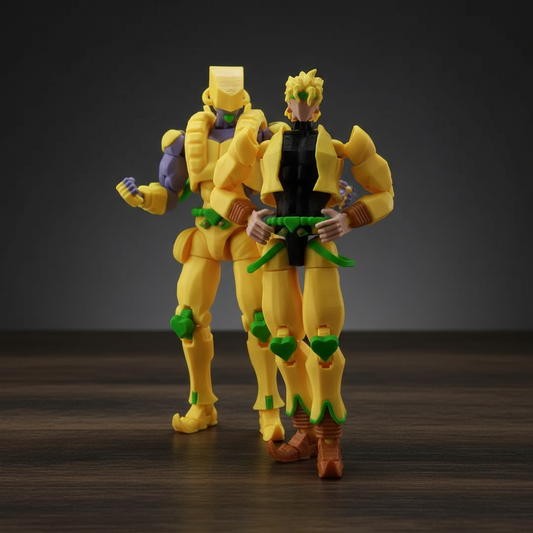 JoJo’s Bizarre Adventure | Dio Brando & The World | Anime | 3D Printed Figure Set