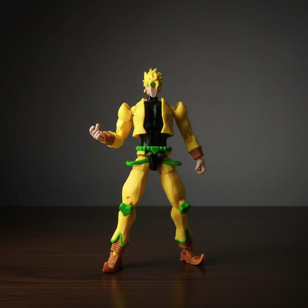 JoJo’s Bizarre Adventure | Dio Brando & The World | Anime | 3D Printed Figure Set