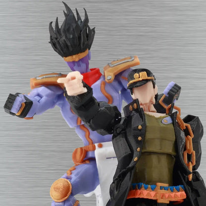 JoJo’s Bizarre Adventure | Jotaro Kujo & Star Platinum | Anime | 3D Printed Figure Set