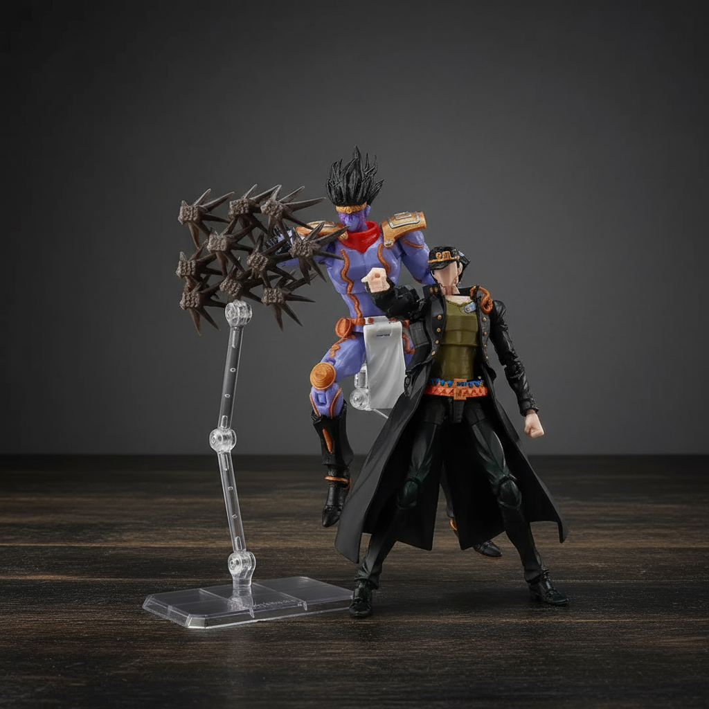 JoJo’s Bizarre Adventure | Jotaro Kujo & Star Platinum | Anime | 3D Printed Figure Set
